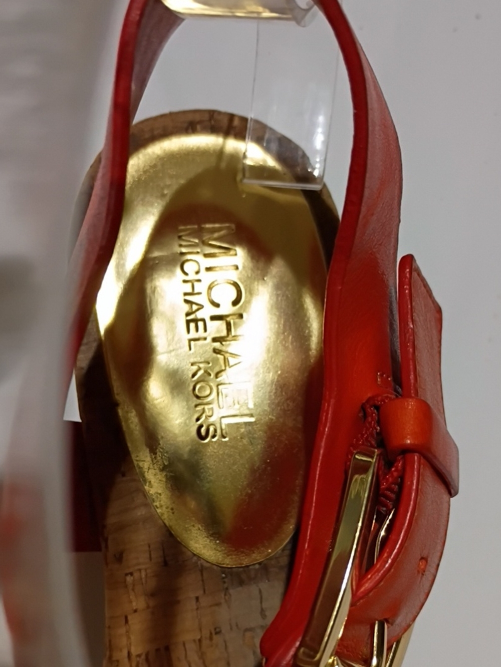 Michael Kors Coral Strap Leather Low Block Heel Sandals - Picture 4 of 10